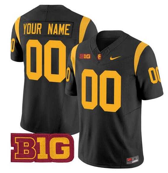 Men%27s USC Trojans ACTIVE PLAYER Custom Black 2024 F.U.S.E. Vapor Limited Stitched Jersey